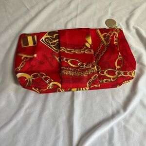 Estee Lauder Red and Gold Classic Clutch